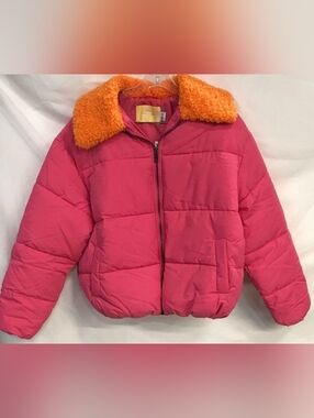 Urban Outfitters Women's Duckie Faux Shearling Collar Puffer Jacket